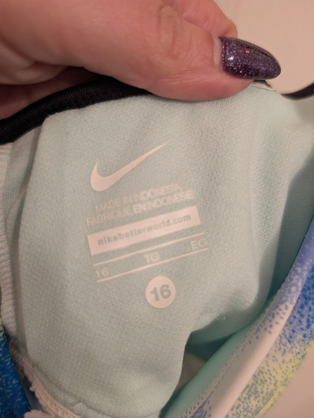 Nike Swim Racerback Tankini Top Size 16 - Picture 3 of 3